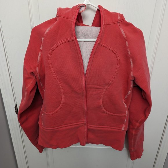 Lululemon Vintage Scuba Hoodie Women size 8 Pink - Picture 2 of 10